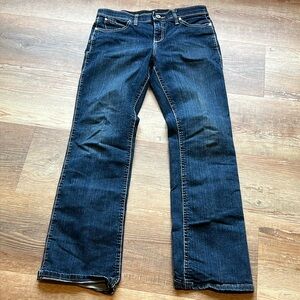 Wrangler Womens Q-Baby Ultimate Riding Jean - Wild Streak Size 7/8x32